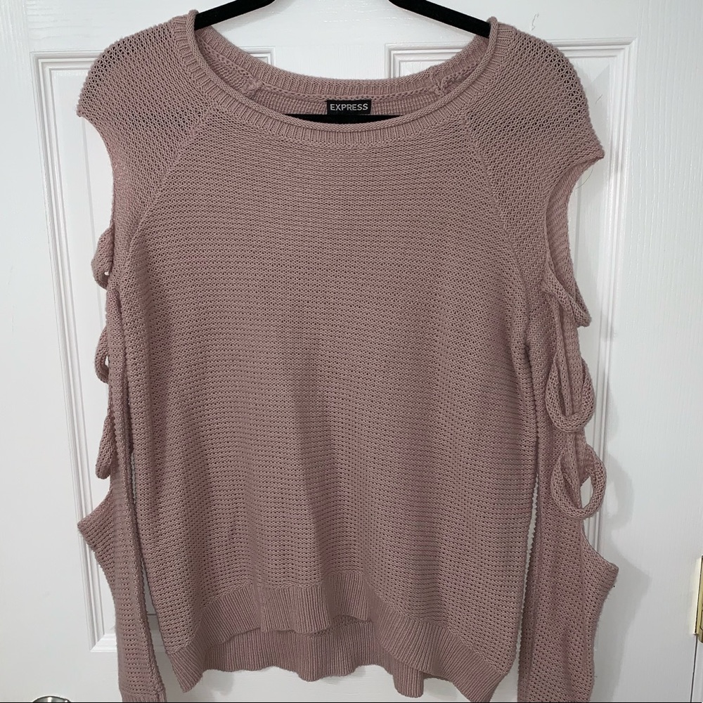 Light sweater with cutouts